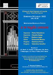 Meditazione musicale e poetica: a te voglio cantare